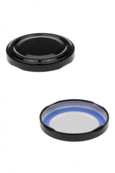 Deckel TO-58 schwarz BLUESEAL past, speziell für fett- und ölhaltige Füllgüter, PVC-frei